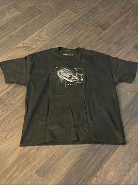 Vision Street Wear VSW Suede Hi Shoe T Shirt black vintage Men’s Size XL